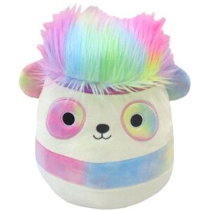 8" Squishmallows Squishdoos Pearson Panda Bear Soft Plush Animal Pillow Tie Dye